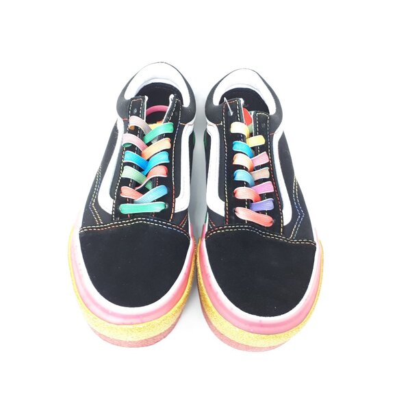 Vans Old Skool Stacked Platform Rainbow Pride Shoe Sneaker Womens Size 5 US NEW - Picture 8 of 9